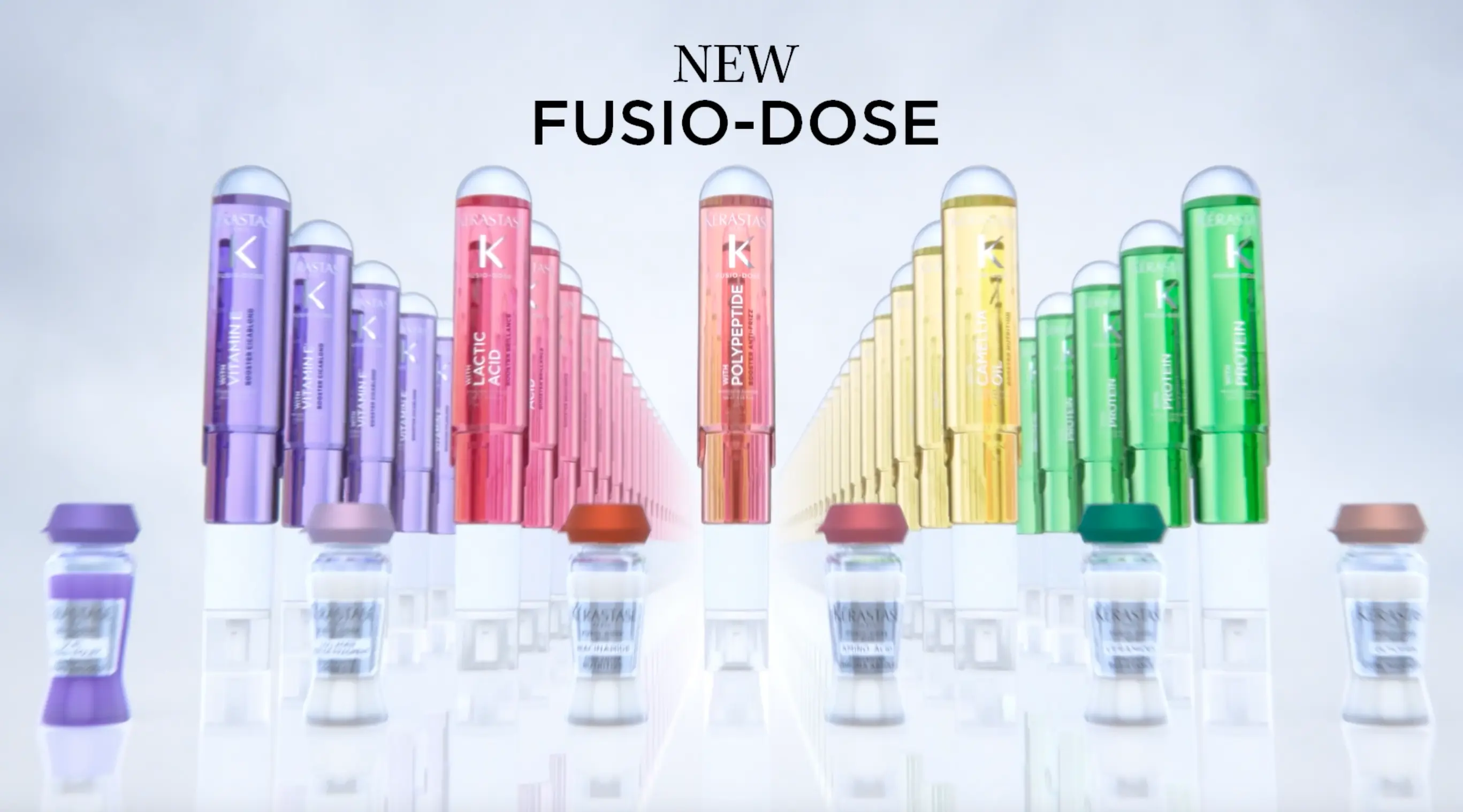 Colorful Fusio-dose bottles